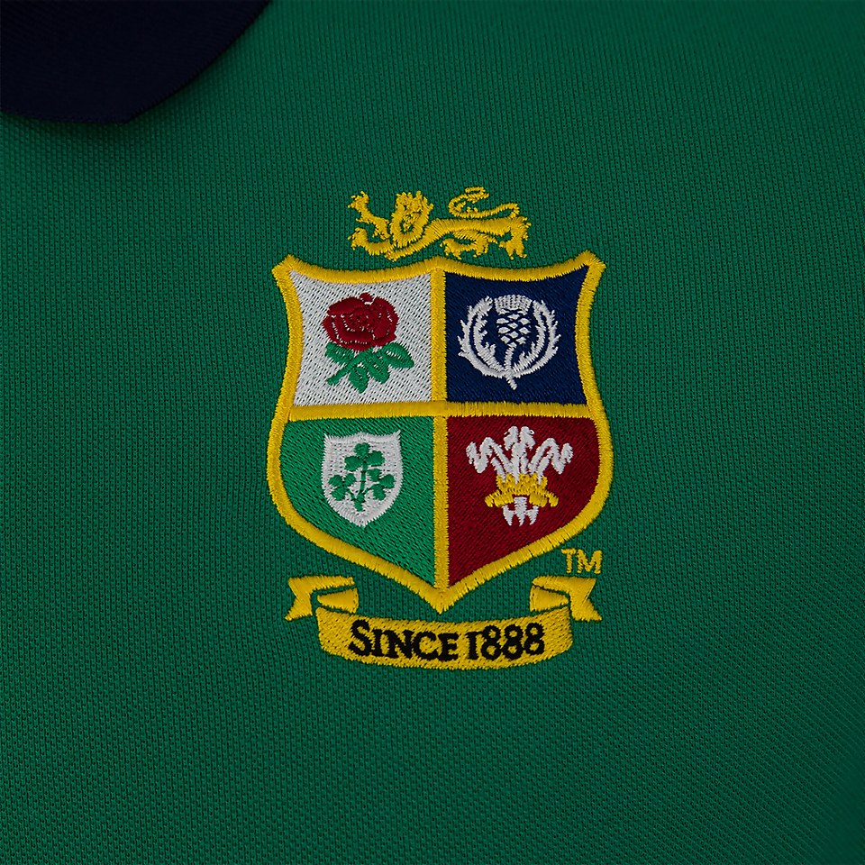 MENS BRITISH & IRISH LIONS HOME NATIONS POLO SHIRT GREEN