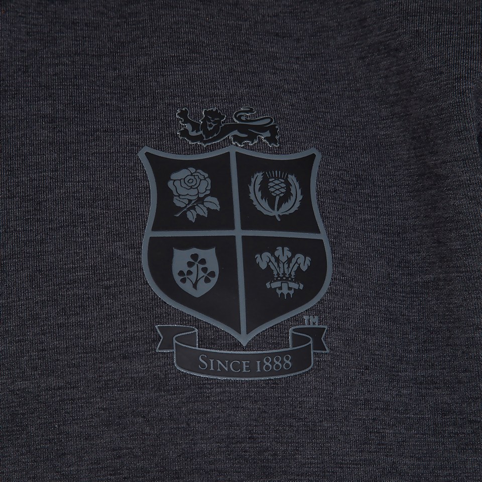 MENS BRITISH & IRISH LIONS FULL ZIP TECH HOODY GREY