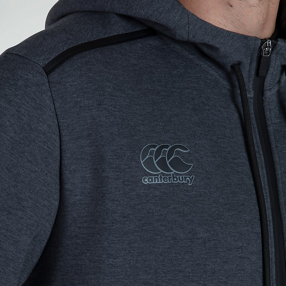 MENS BRITISH & IRISH LIONS FULL ZIP TECH HOODY GREY