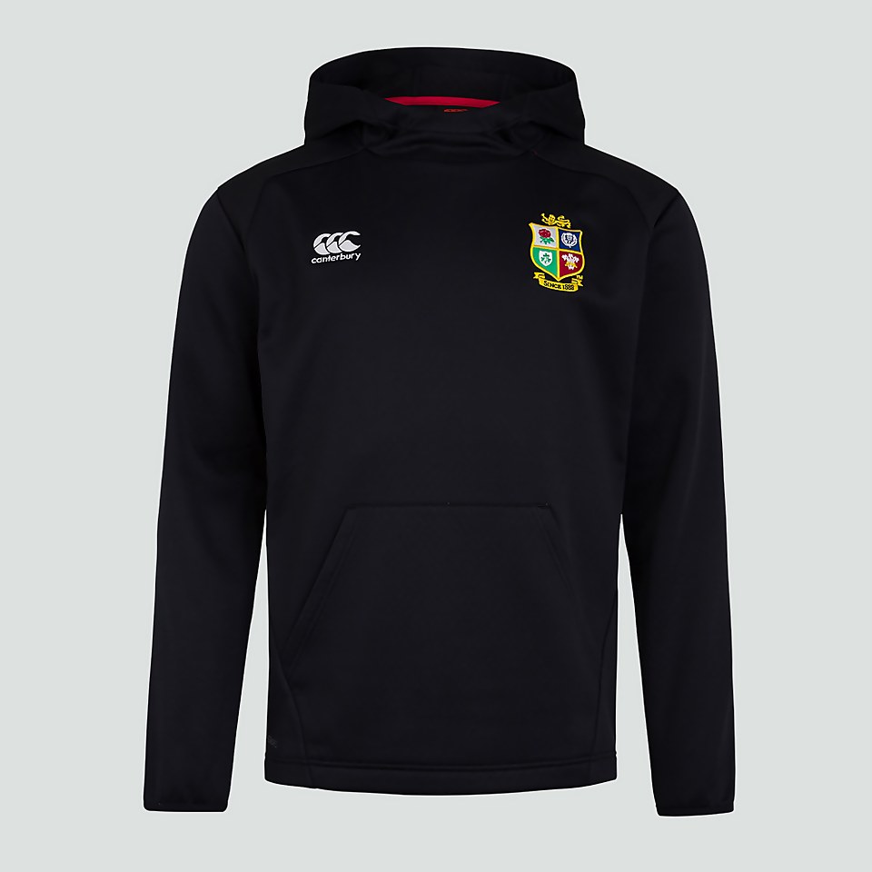 MENS BRITISH & IRISH LIONS THERMOREG OVERHEAD HOODY BLACK