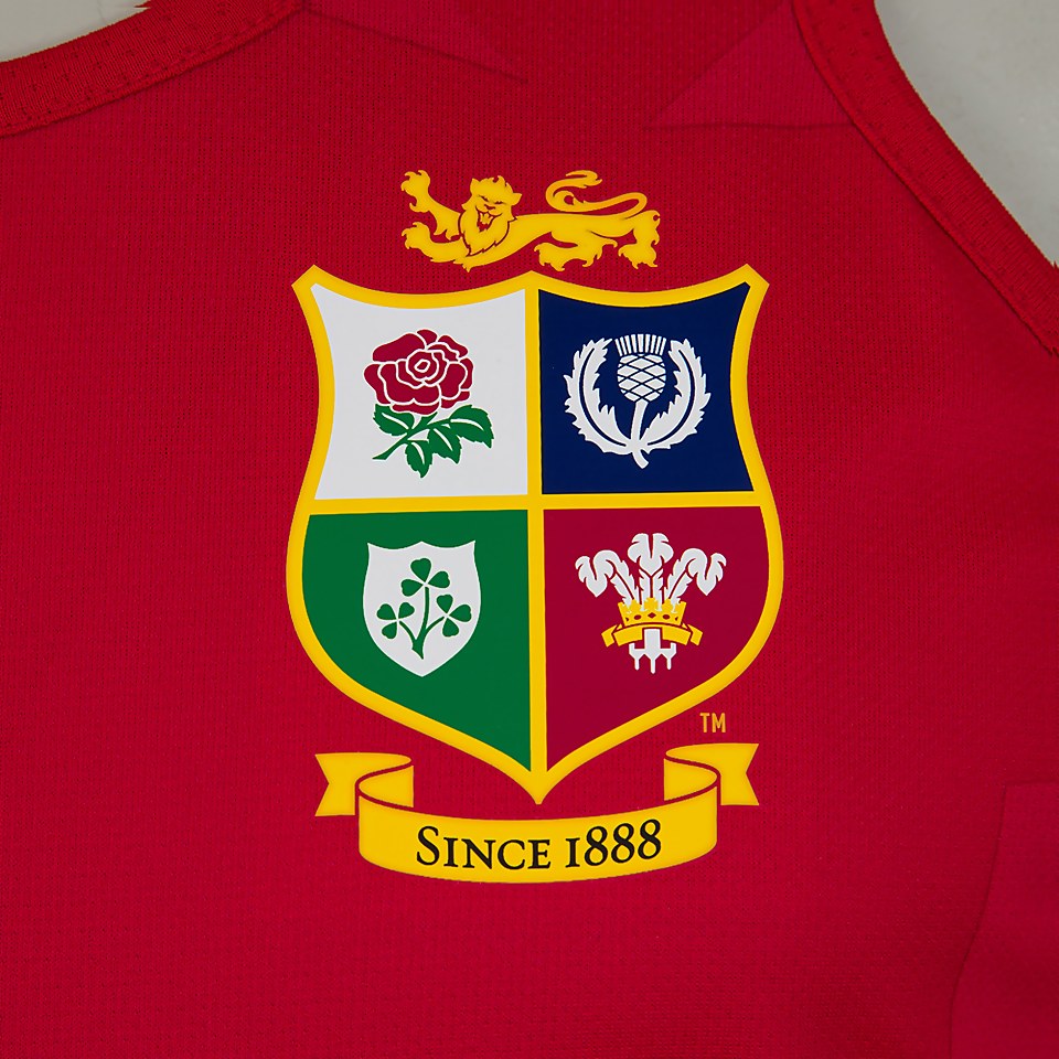MENS BRITISH & IRISH LIONS POLY SINGLET RED