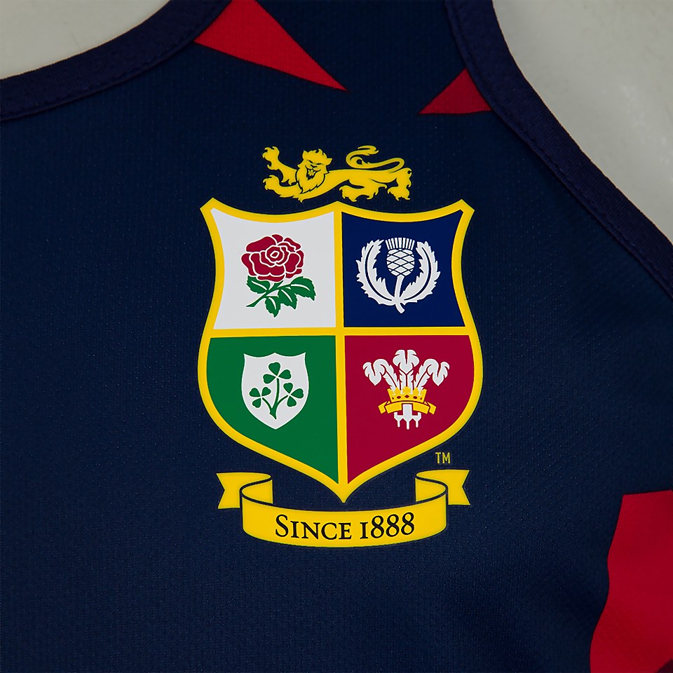 MENS BRITISH & IRISH LIONS POLY SINGLET BLUE
