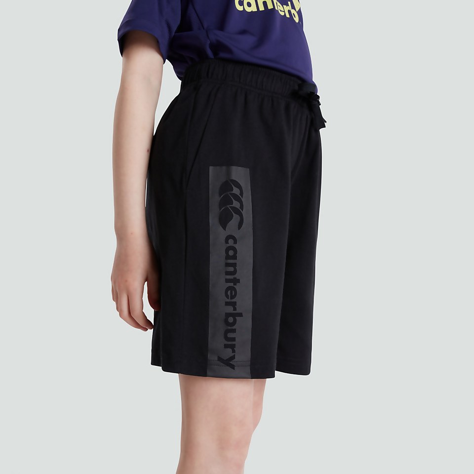 JUNIOR UNISEX COTTON SHORTS BLACK