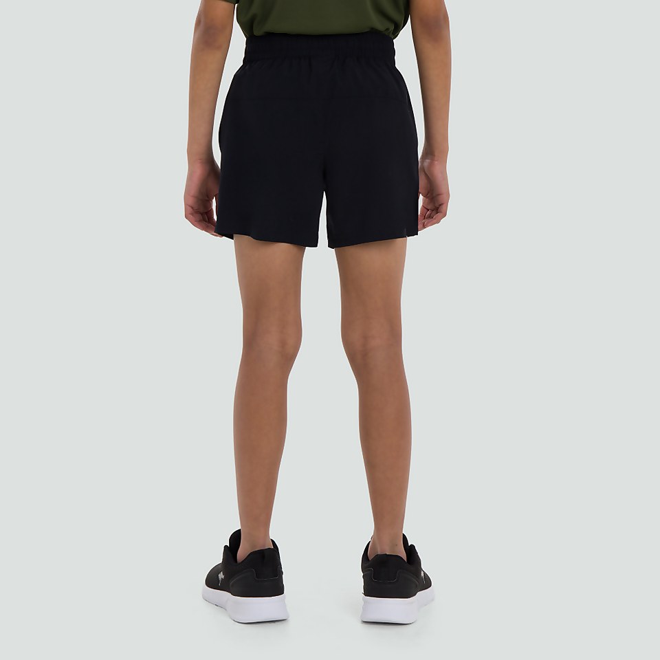 JUNIOR UNISEX WOVEN SHORTS BLACK