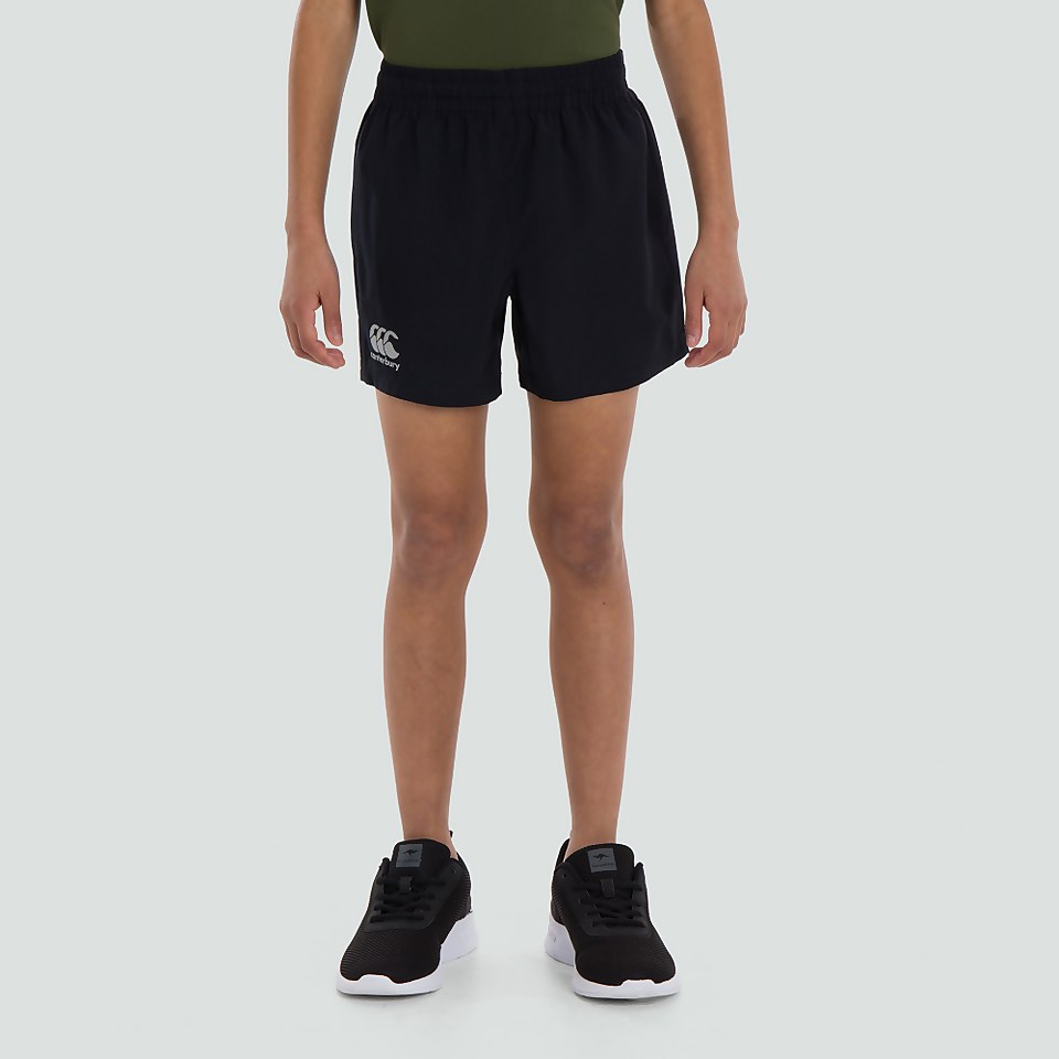 JUNIOR UNISEX WOVEN SHORTS BLACK