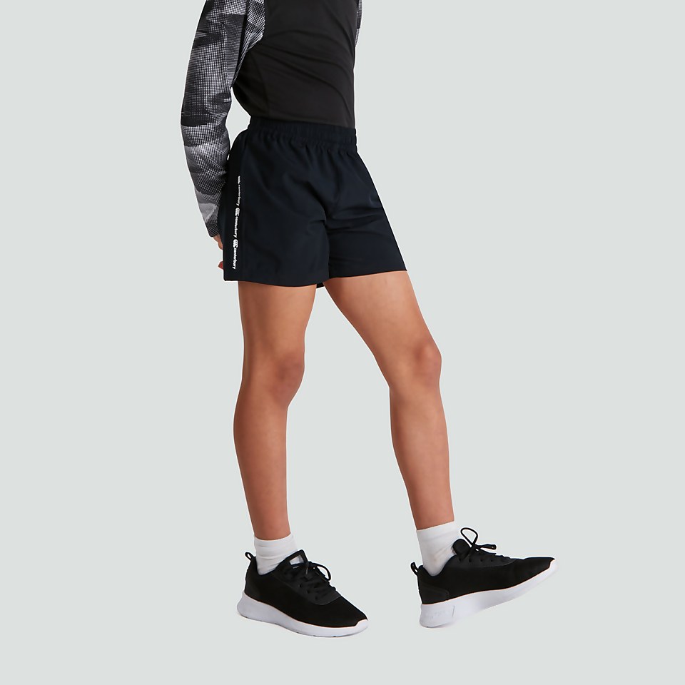 JUNIOR UNISEX WOVEN SHORTS BLACK
