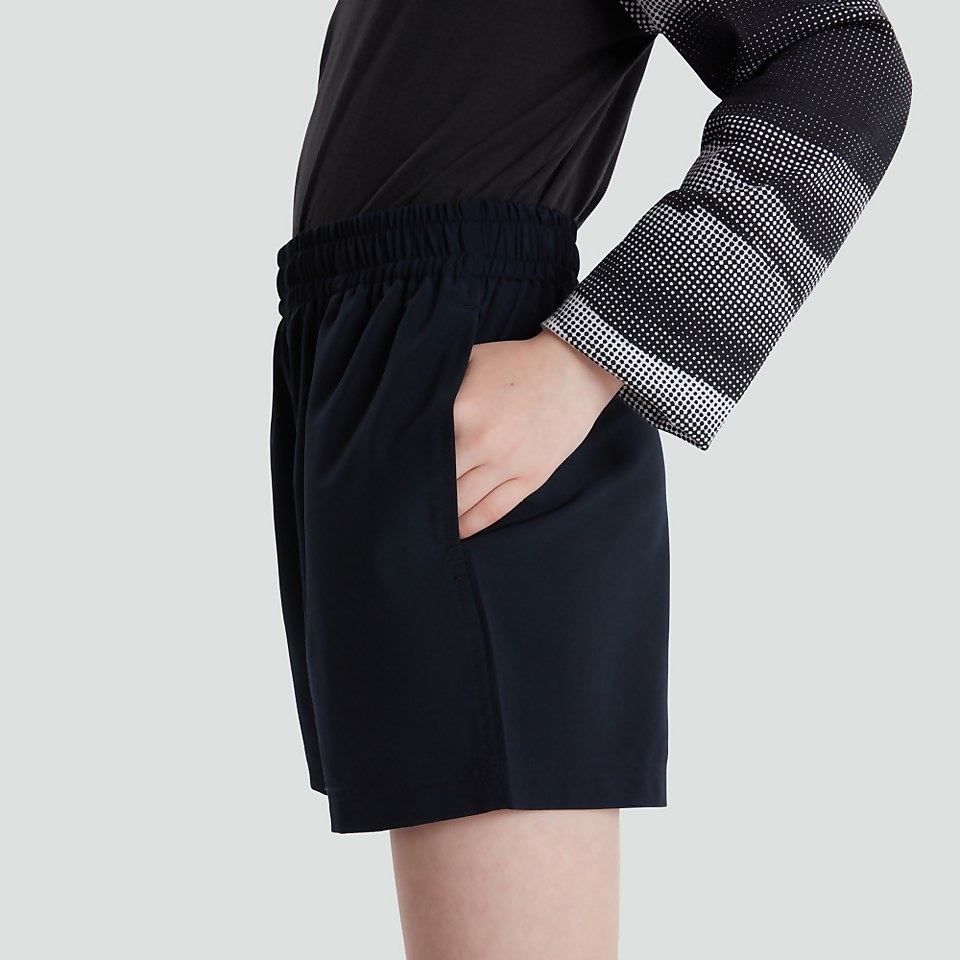 JUNIOR UNISEX WOVEN SHORTS BLACK