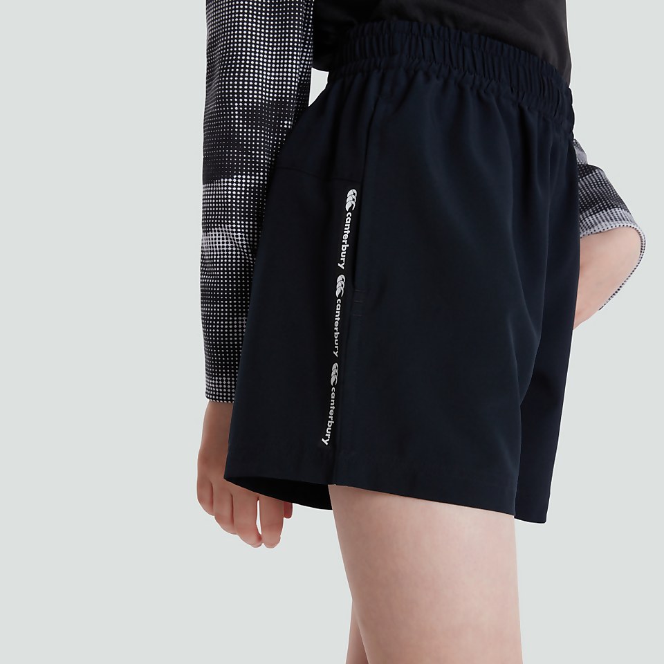 JUNIOR UNISEX WOVEN SHORTS BLACK