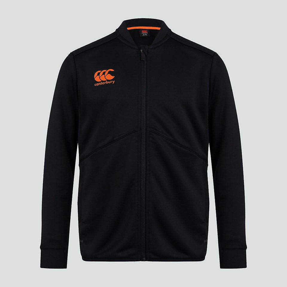 JUNIOR UNISEX FULL ZIP TRACK JACKET BLACK