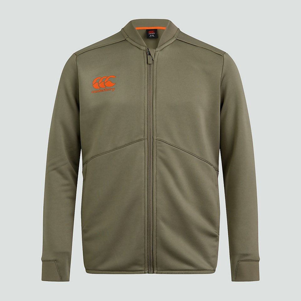 JUNIOR UNISEX FULL ZIP TRACK JACKET GREEN