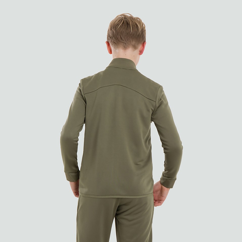 JUNIOR UNISEX FULL ZIP TRACK JACKET GREEN