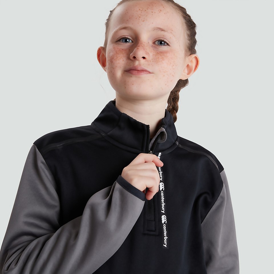 JUNIOR UNISEX 1/4 ZIP TOP GREY