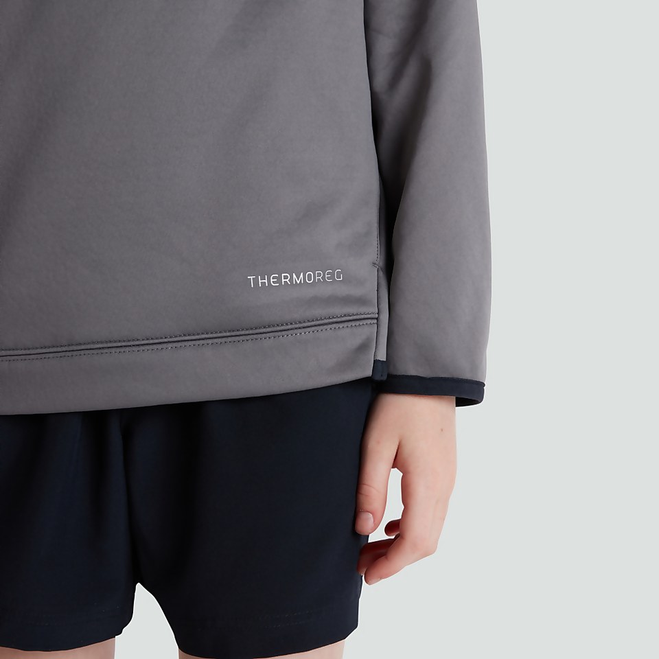 JUNIOR UNISEX 1/4 ZIP TOP GREY