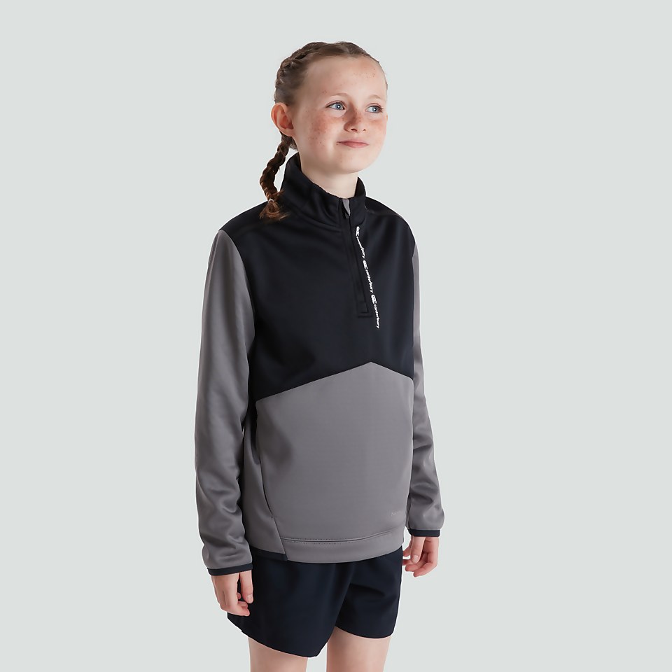 JUNIOR UNISEX 1/4 ZIP TOP GREY