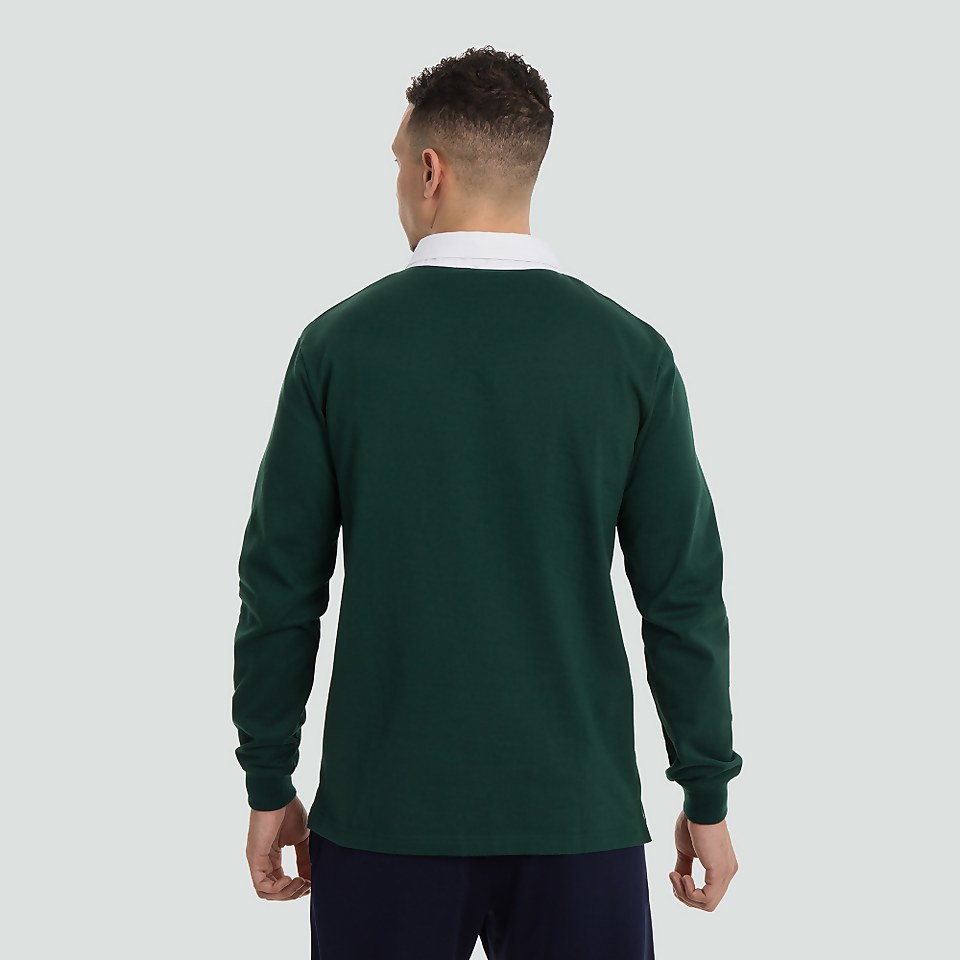 MENS LONG SLEEVED RETRO JERSEY GREEN