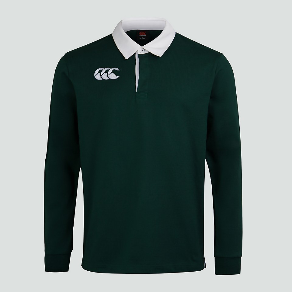 MENS LONG SLEEVED RETRO JERSEY GREEN