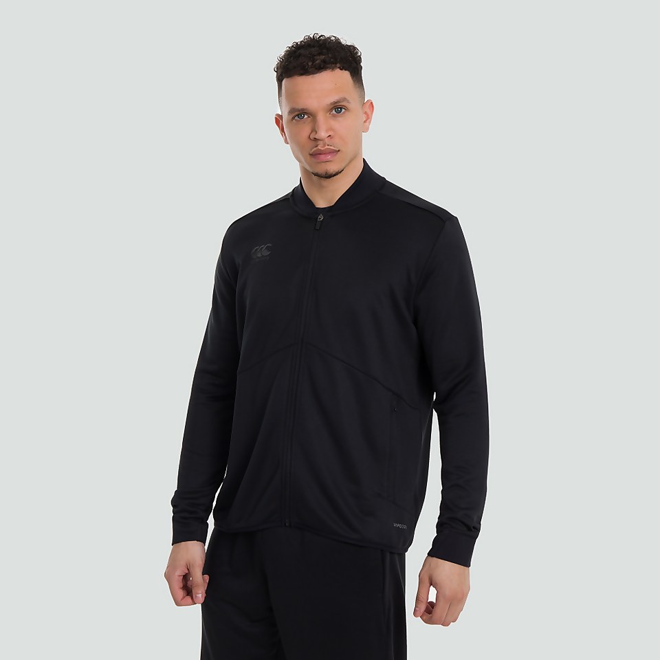 MENS FULL ZIP TRACK JACKET BLACK