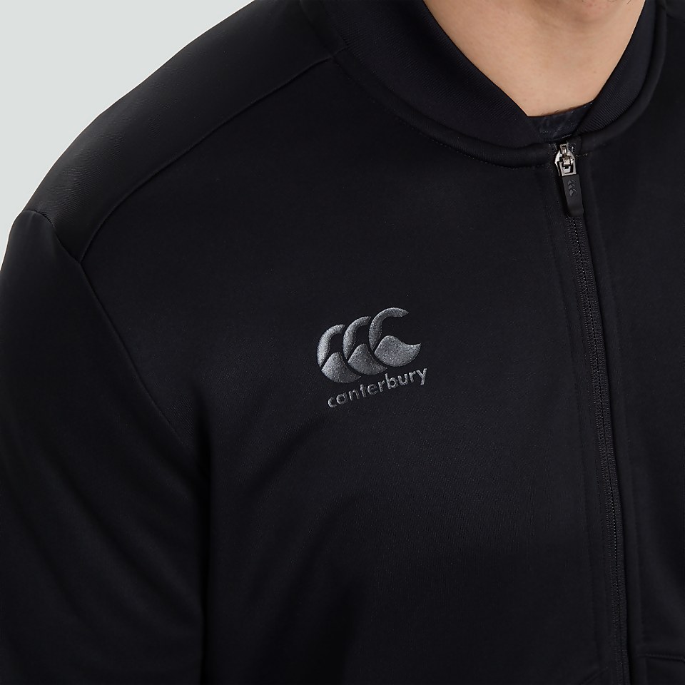 MENS FULL ZIP TRACK JACKET BLACK