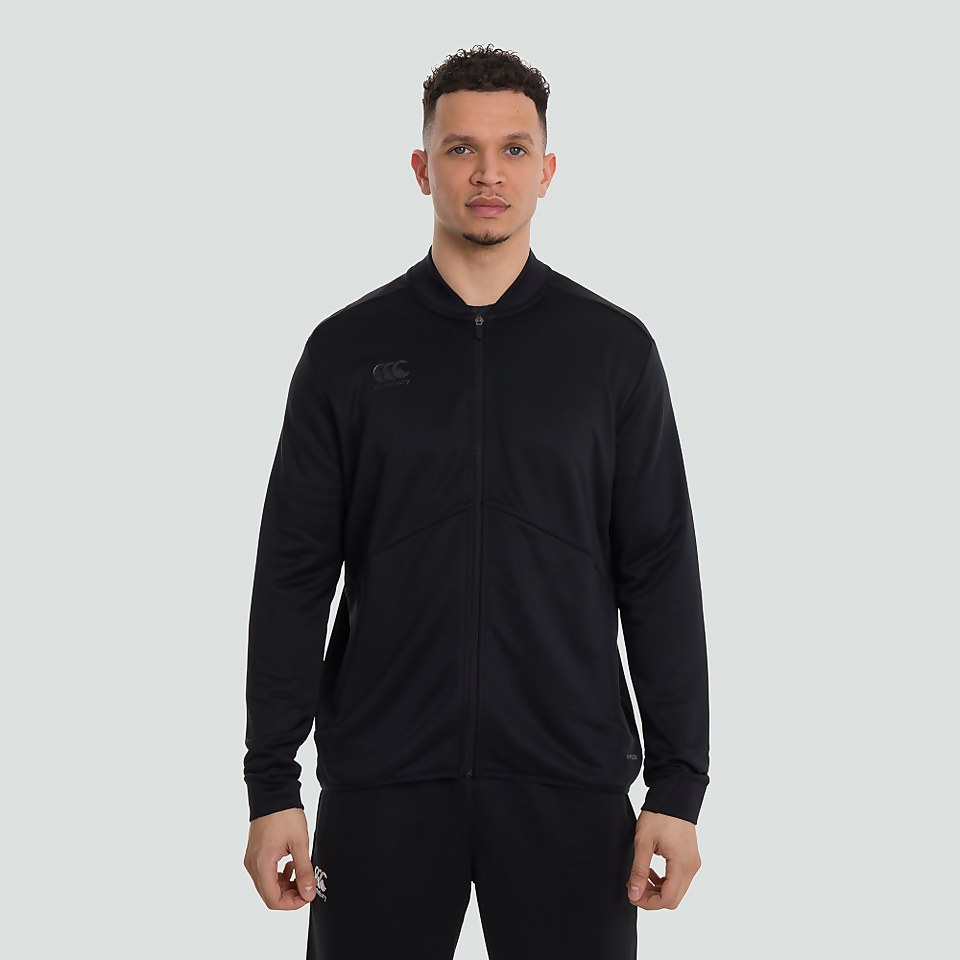 MENS FULL ZIP TRACK JACKET BLACK
