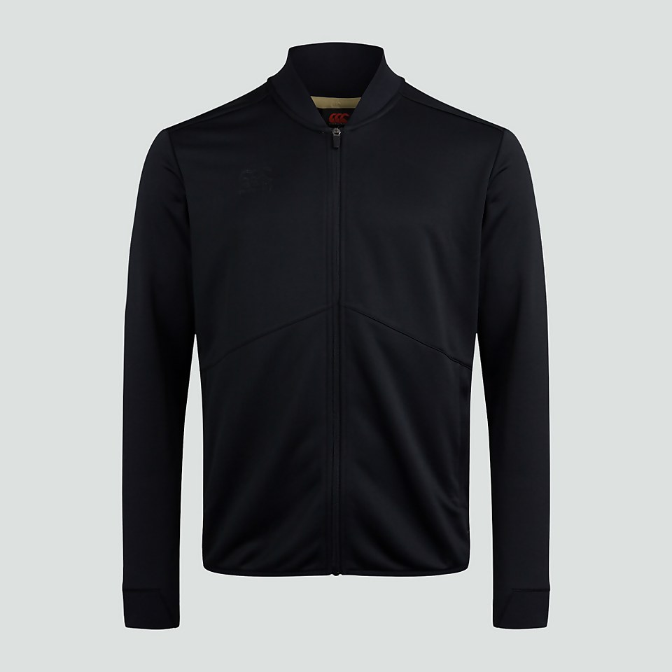 MENS FULL ZIP TRACK JACKET BLACK