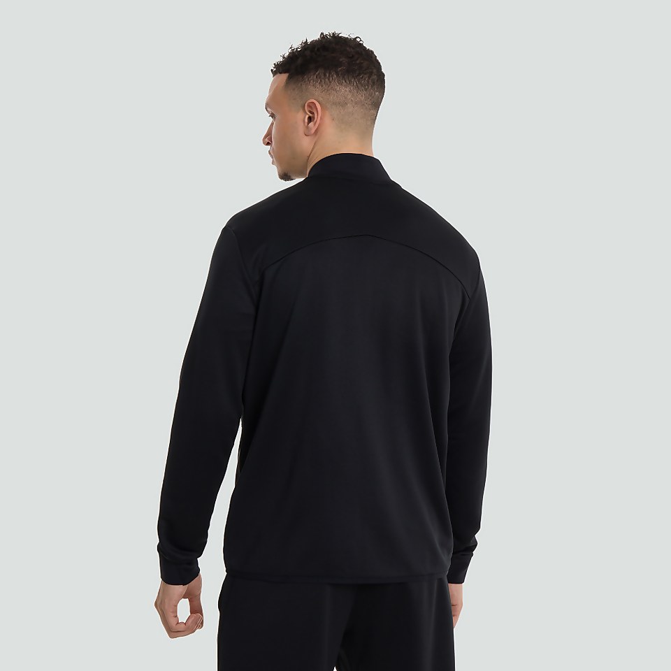 MENS FULL ZIP TRACK JACKET BLACK
