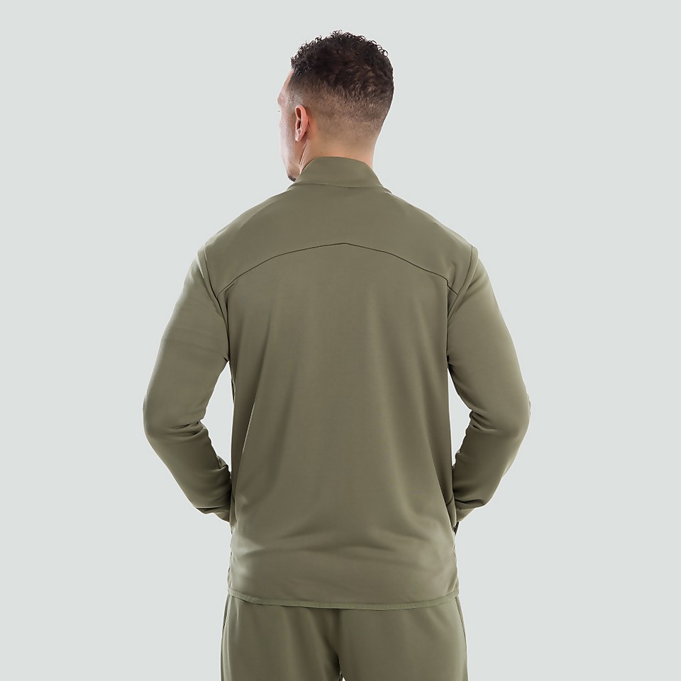 MENS FULL ZIP TRACK JACKET GREEN