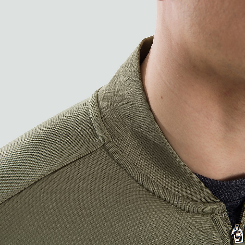 MENS FULL ZIP TRACK JACKET GREEN