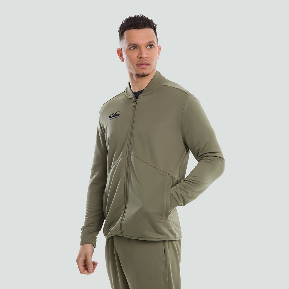 MENS FULL ZIP TRACK JACKET GREEN