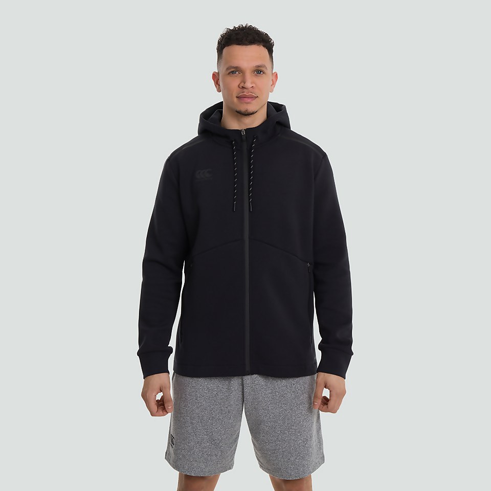 MENS FULL ZIP TECH HOODY BLACK