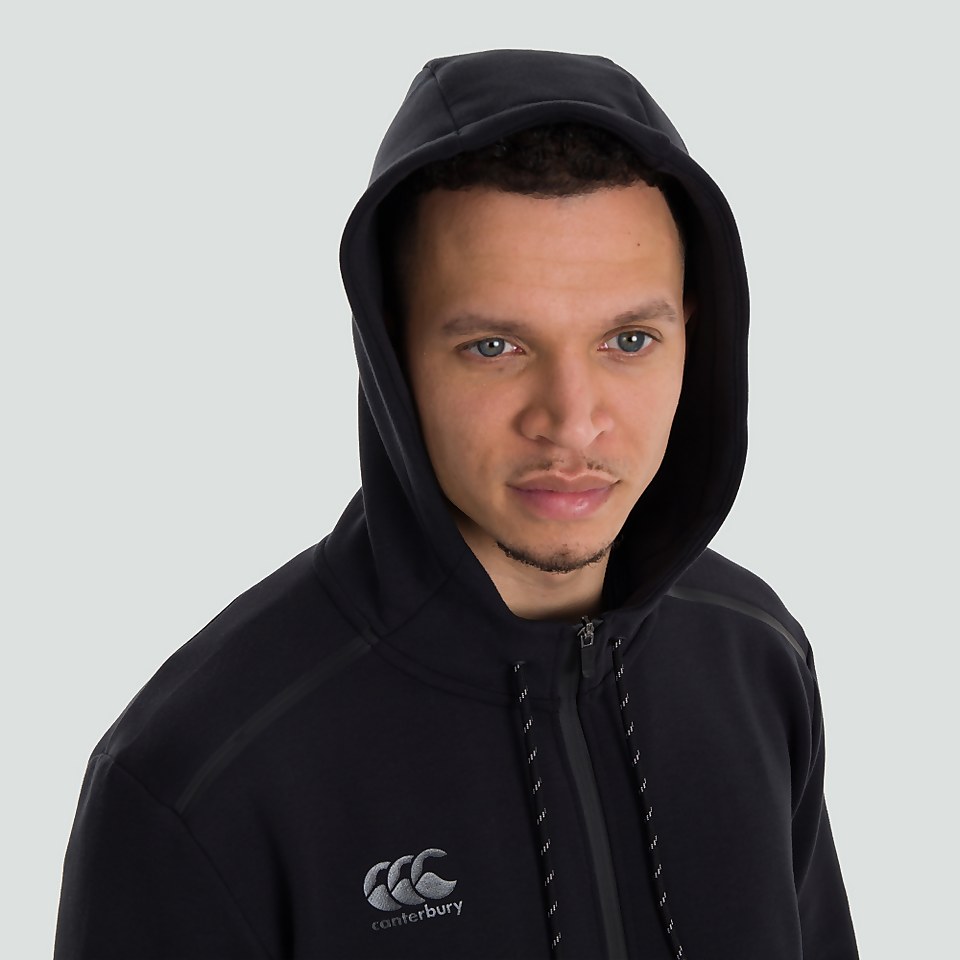 MENS FULL ZIP TECH HOODY BLACK