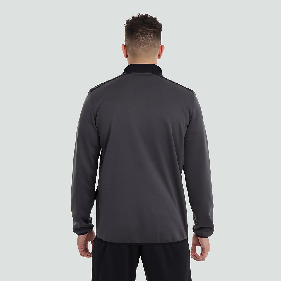 MENS 1/4 THERMOREG SPACER FLEECE GREY