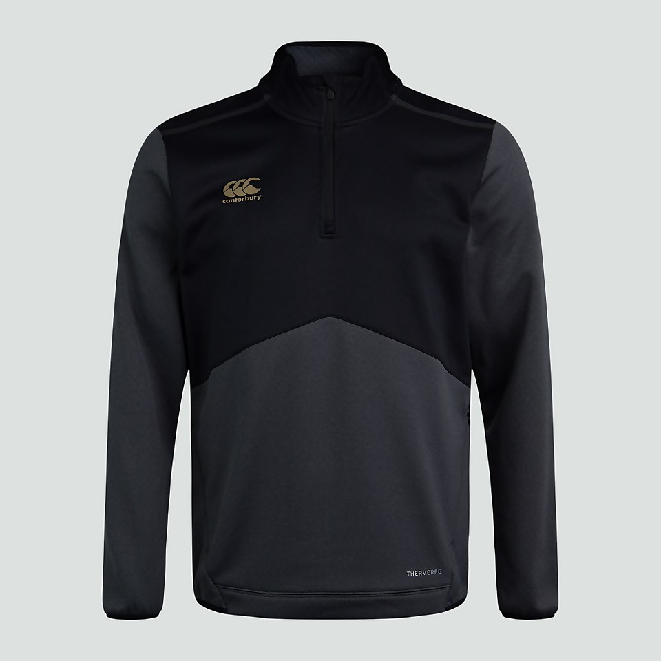 MENS 1/4 THERMOREG SPACER FLEECE GREY