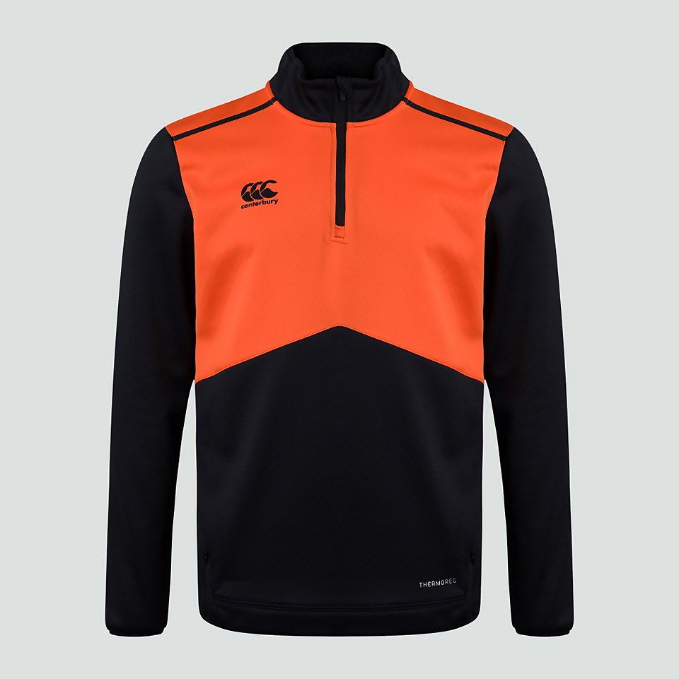 MENS 1/4 THERMOREG SPACER FLEECE BLACK