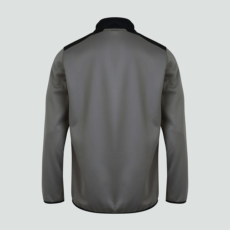 MENS 1/4 ZIP TOP GREY