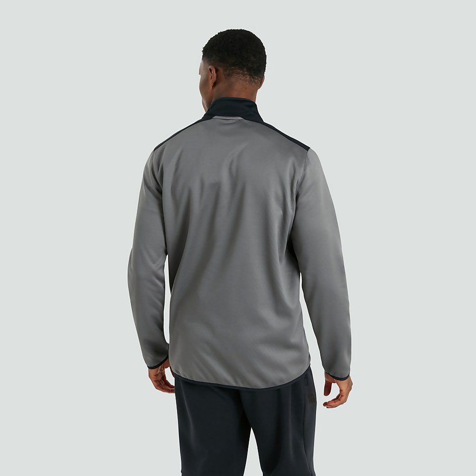MENS 1/4 ZIP TOP GREY