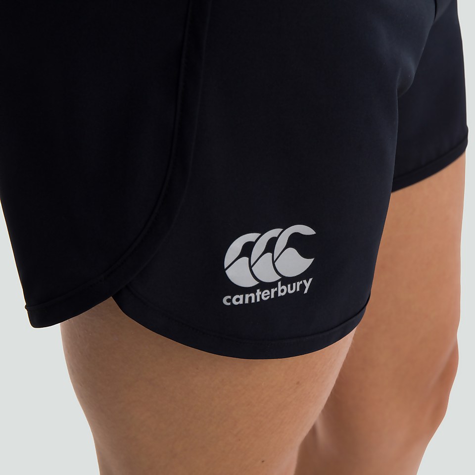 WOMENS WOVEN GYM SHORTS BLACK