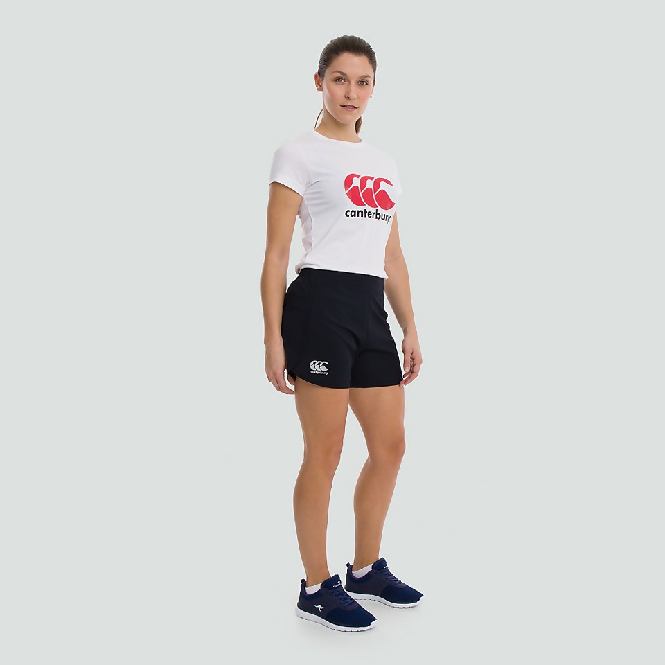 WOMENS WOVEN GYM SHORTS BLACK