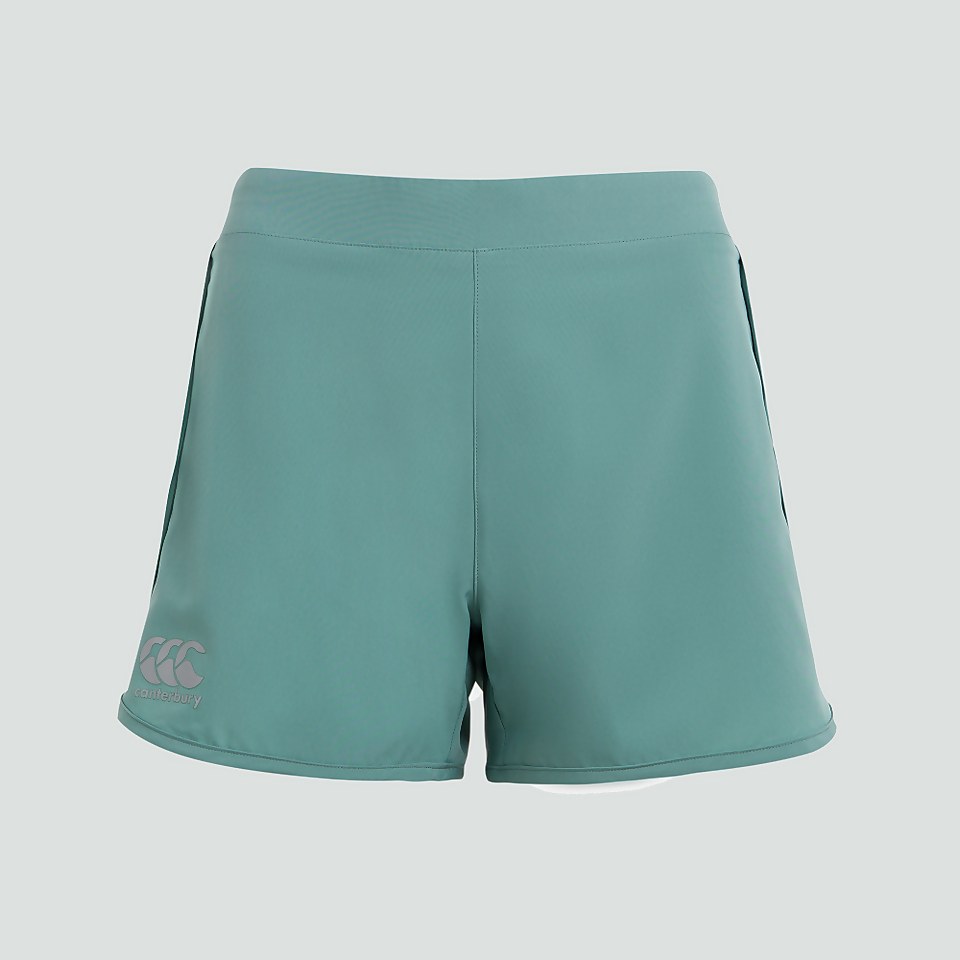 WOMENS WOVEN GYM SHORTS BLUE