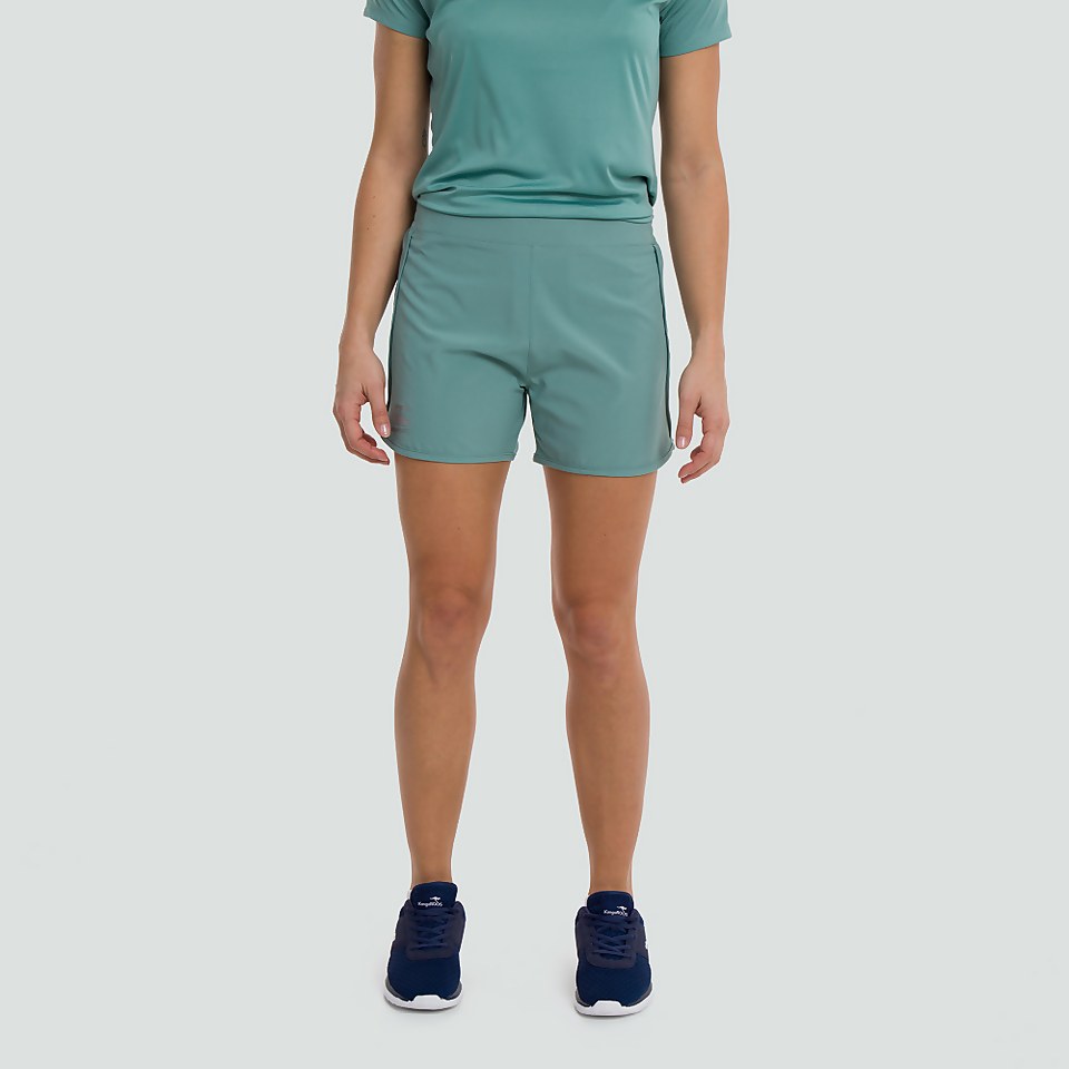WOMENS WOVEN GYM SHORTS BLUE