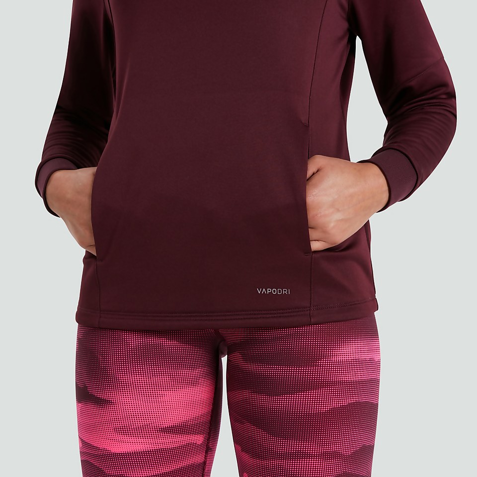 WOMENS VAPODRI TRAINING HOODY PURPLE