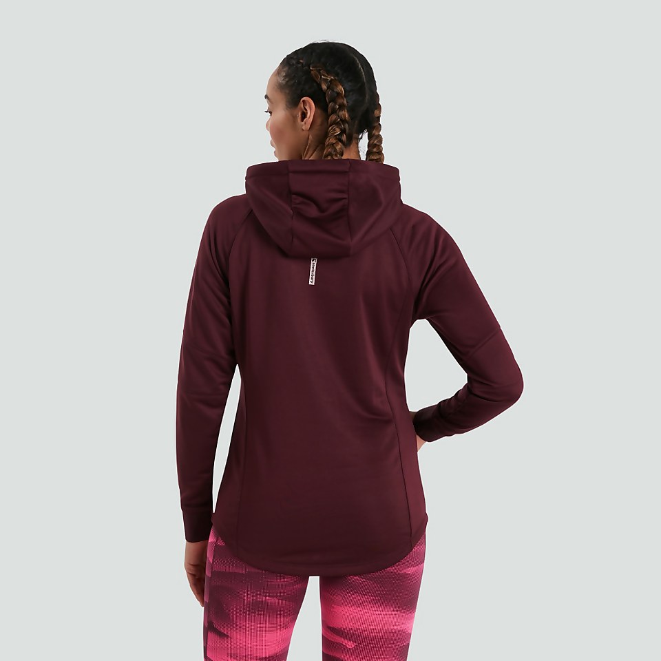 WOMENS VAPODRI TRAINING HOODY PURPLE