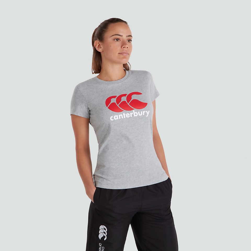 WOMENS CCC LOGO TEE GREY
