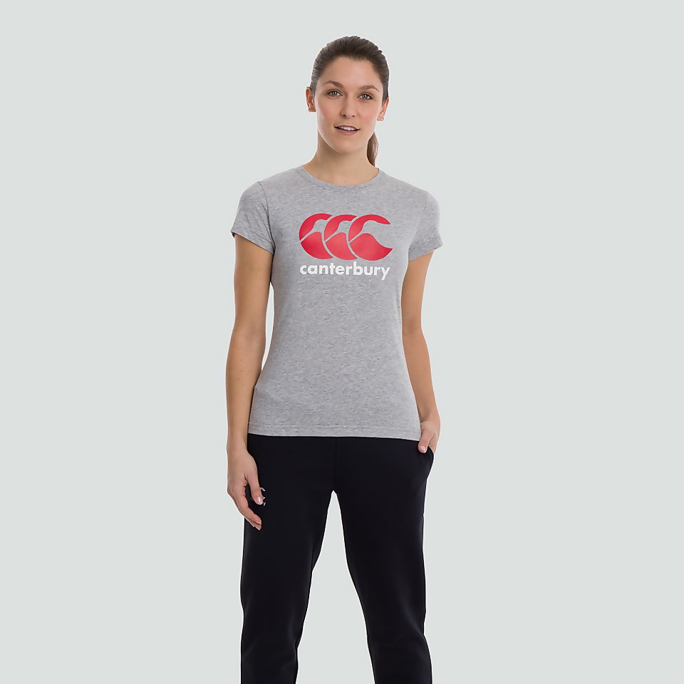 WOMENS CCC LOGO TEE GREY