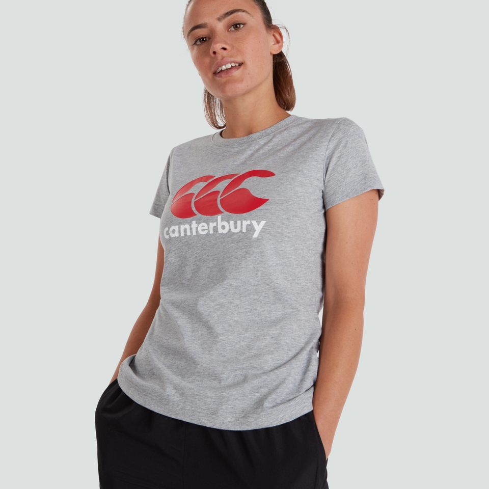 CANTERBURY CCC LOGO TEE AF GREY