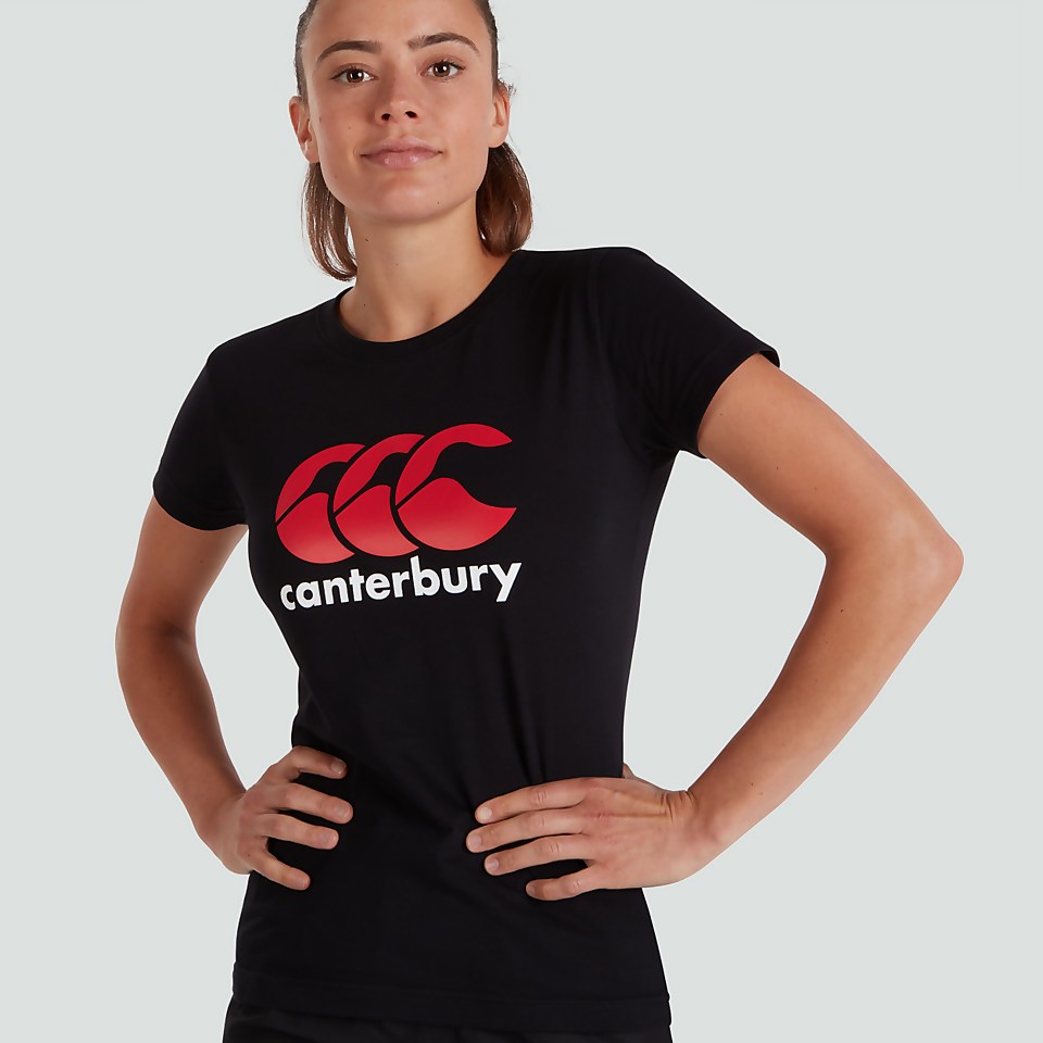 WOMENS CCC LOGO TEE BLACK