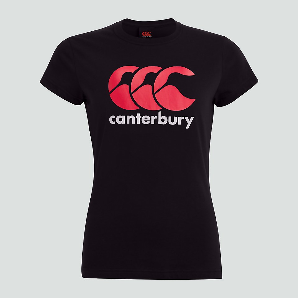 WOMENS CCC LOGO TEE BLACK