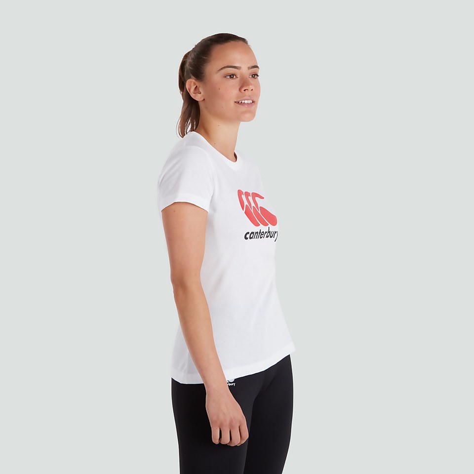 WOMENS CCC LOGO TEE WHITE
