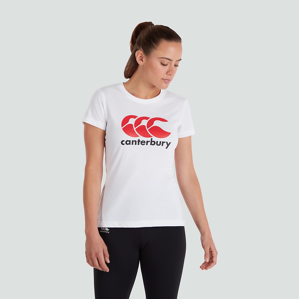 WOMENS CCC LOGO TEE WHITE