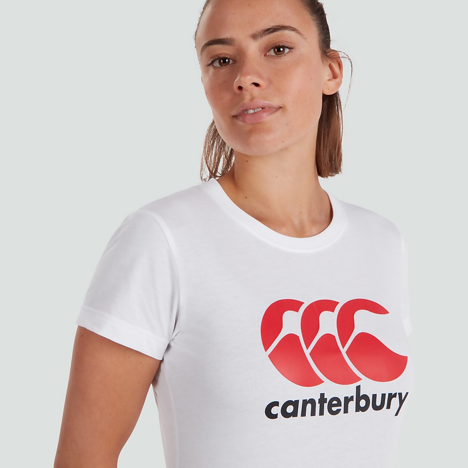 WOMENS CCC LOGO TEE WHITE