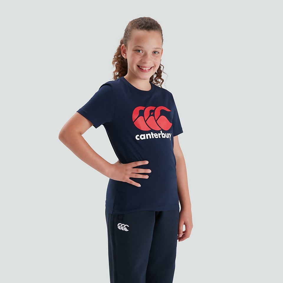 JUNIOR UNISEX CCC LOGO TEE NAVY
